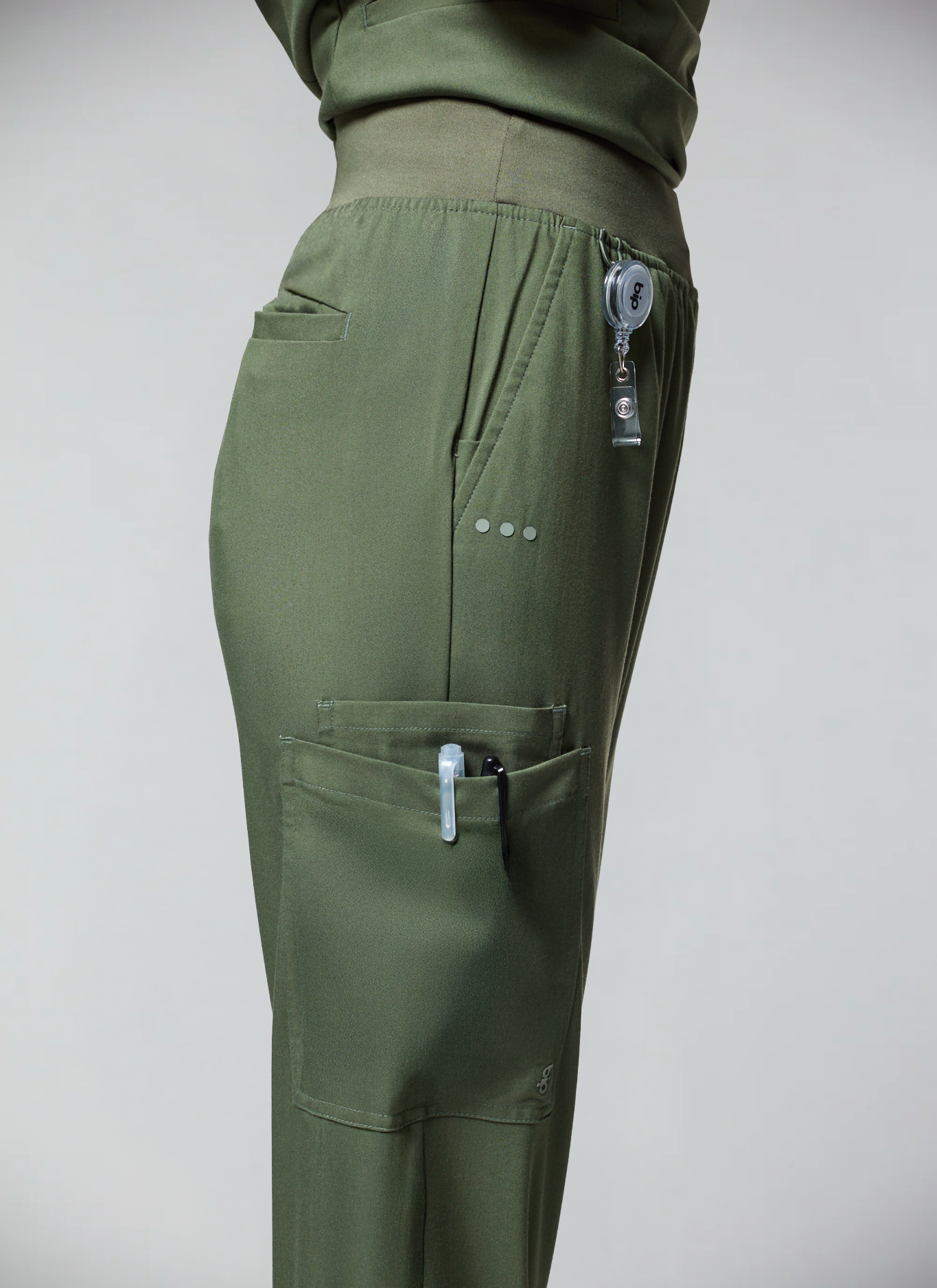 Soft Angelita Olive Green Women's Scrub Set