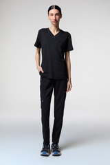 Soft Angelita Black Women's Scrub Set