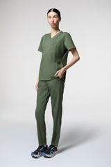 Soft Angelita Olive Green Women's Scrub Set