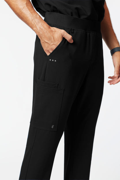 calça scrub masculina Soft Jatene Preto - Pijama Cirurgico