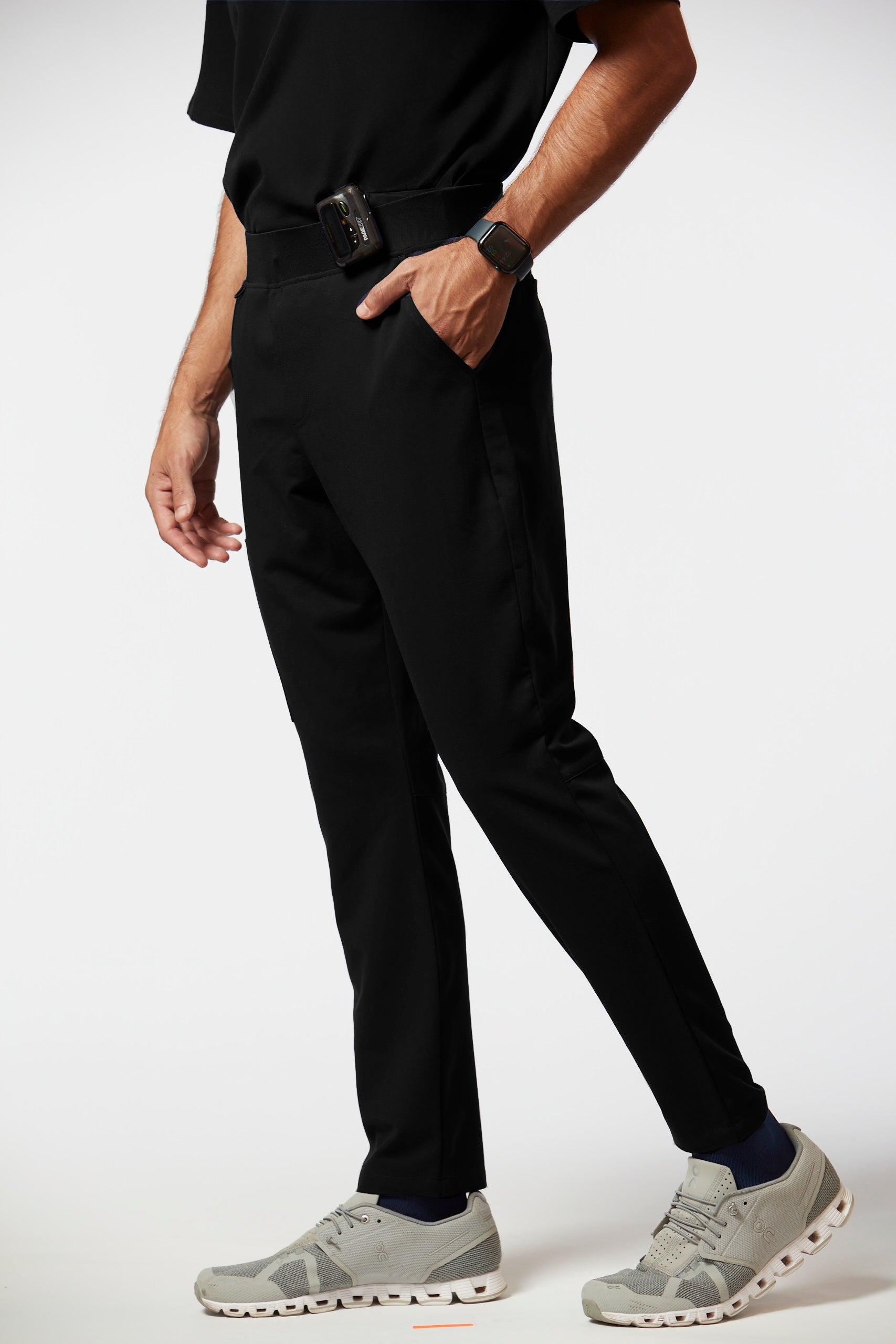 calça scrub masculina Soft Jatene Preto - Pijama Cirurgico