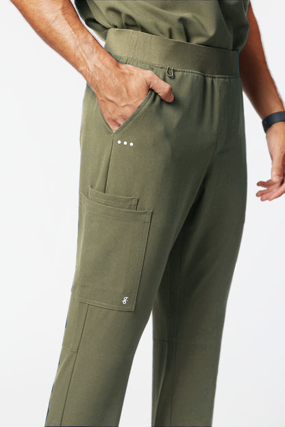 calça scrub masculina Soft Jatene Verde - Pijama Cirurgico