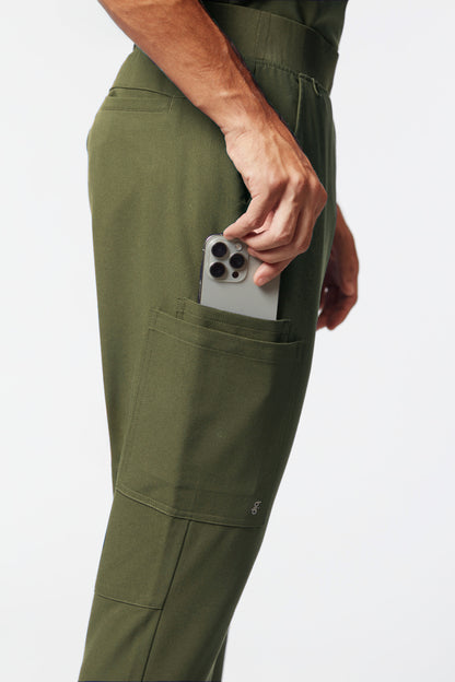 calça scrub masculina Soft Jatene Verde - Pijama Cirurgico