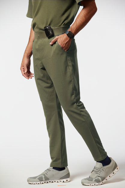Jatene Men's Soft Scrub Set Olive Green