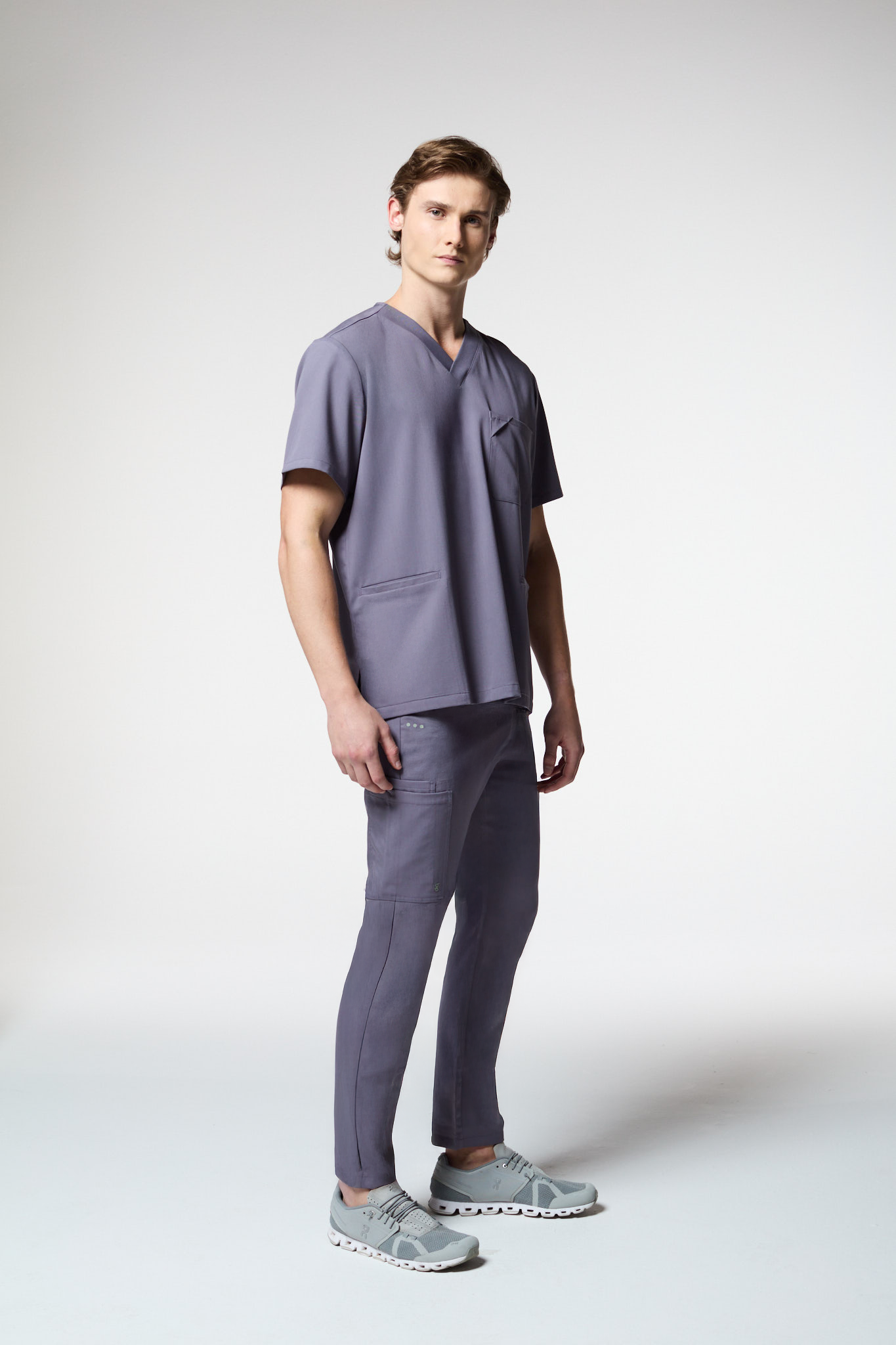 Soft Jatene Men's Scrub Top (black, green, gray, burgundy)