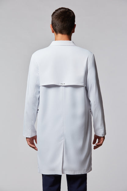 jaleco masculino Tech Fleming Branco - Elegante